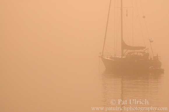 Boat in fog
