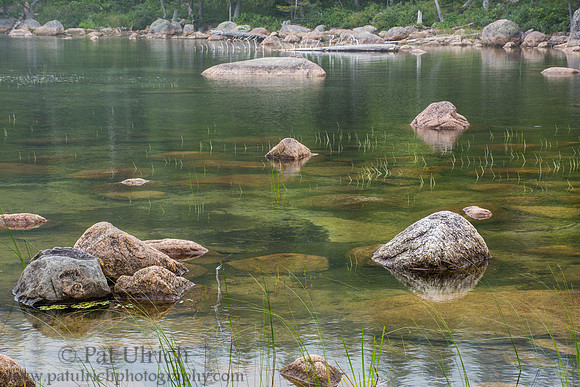 Stones in clear water of Jordan Pond