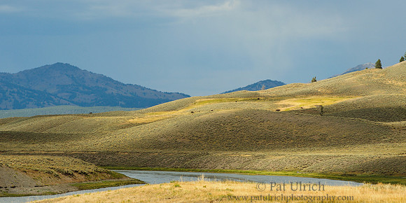 Clouds and light over Hayden Valley